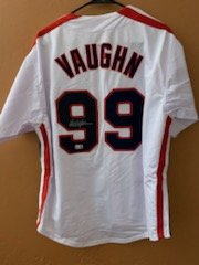 Vaughn Autographed Jersey by Charlie Sheen- White