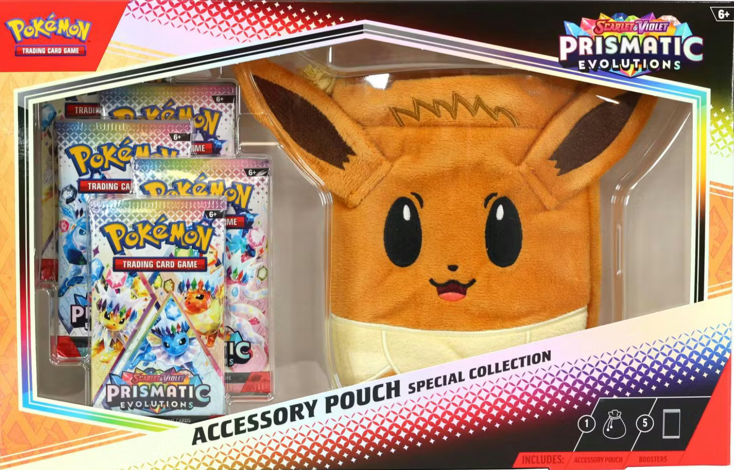 Pokemon Scarlet & Violet: Prismatic Evolutions Accessory Pouch Special Collection Box