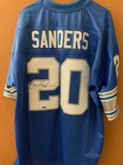 Barry Sanders Authentic Autographed Jersey