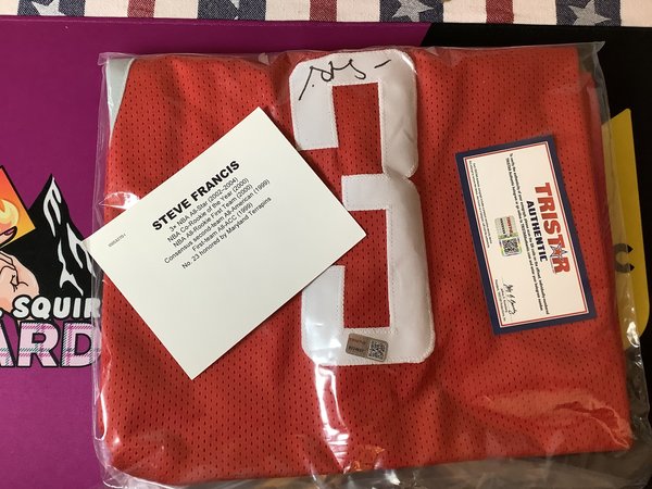 Steve Francis Autographed Jersey
