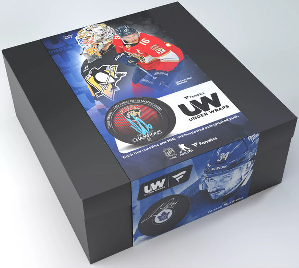 2024 Under Wraps NHL Mystery Pucks Autographed