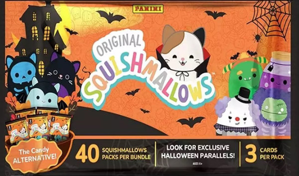 2025 Panini Squishmallows Halloween Treat Pack Trading Card Bundle