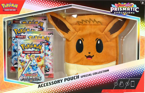 Pokemon Scarlet & Violet: Prismatic Evolutions Accessory Pouch Special Collection Box